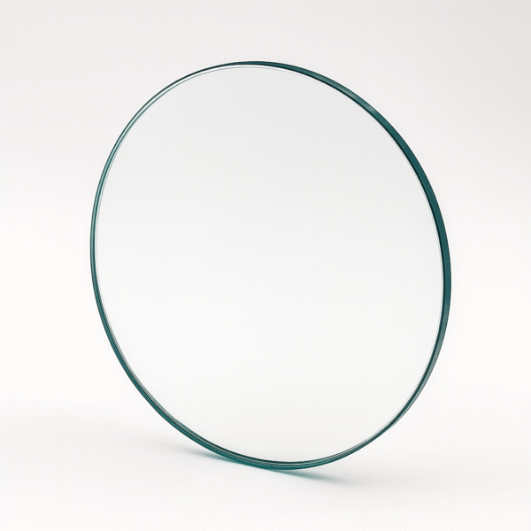 Templado incoloro circular a medida